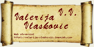 Valerija Vlašković vizit kartica